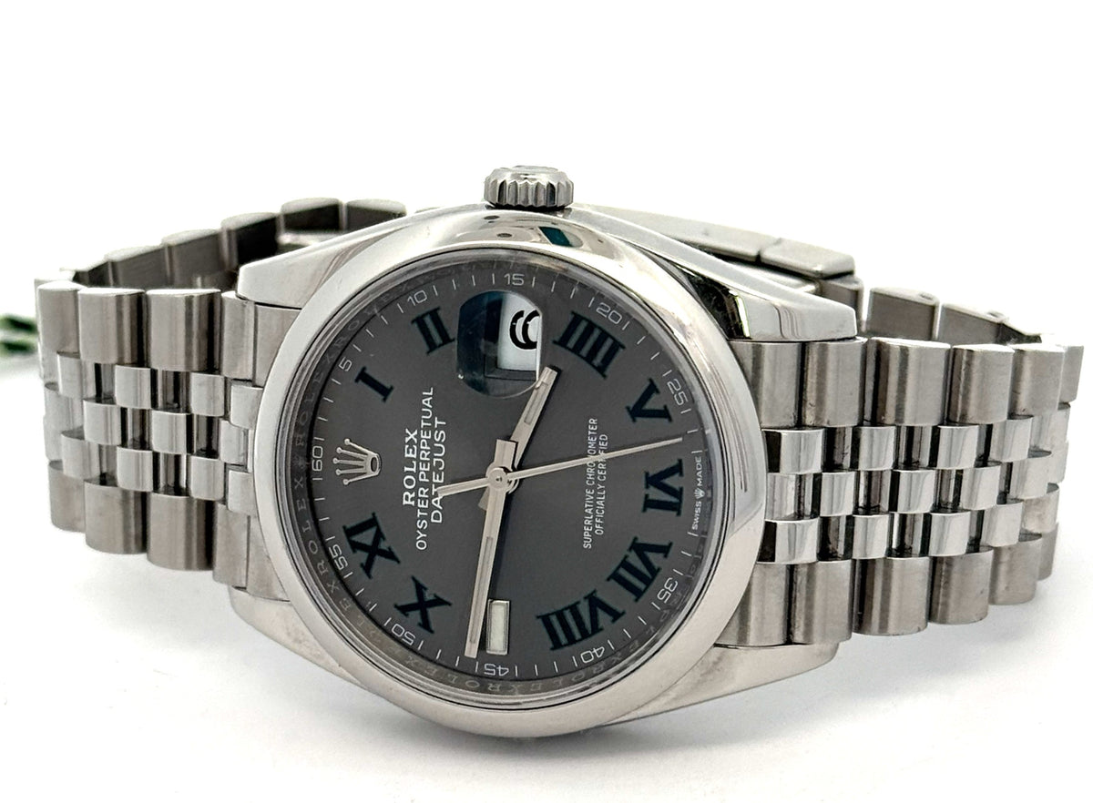Pre-Owned Rolex Datejust 36mm SS Watch 126200 Smooth Bezel, S16797
