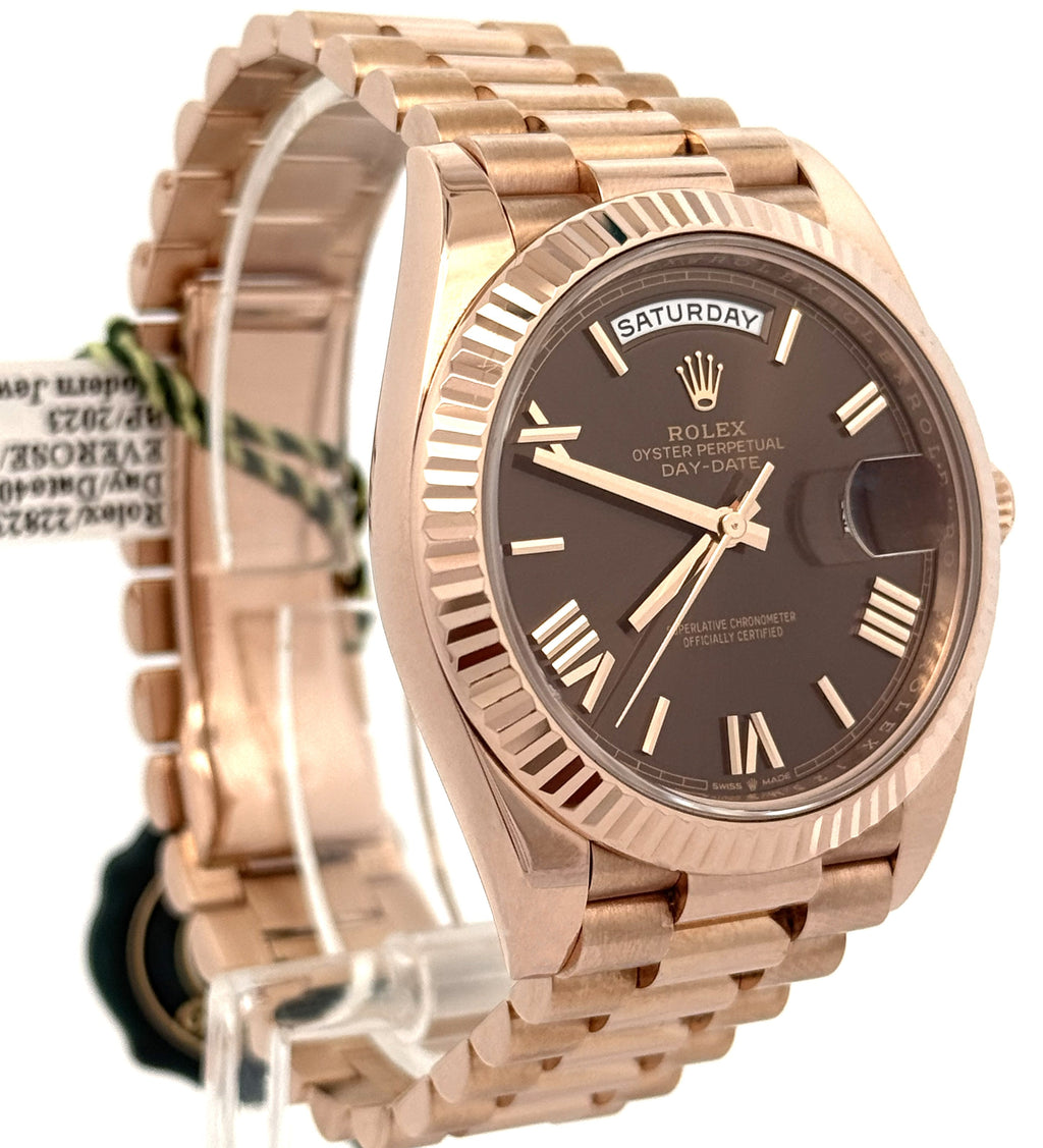 Pre-Owned Rolex Day Date 228235 Everose Gold Presidential 40mm  Watch, S16813