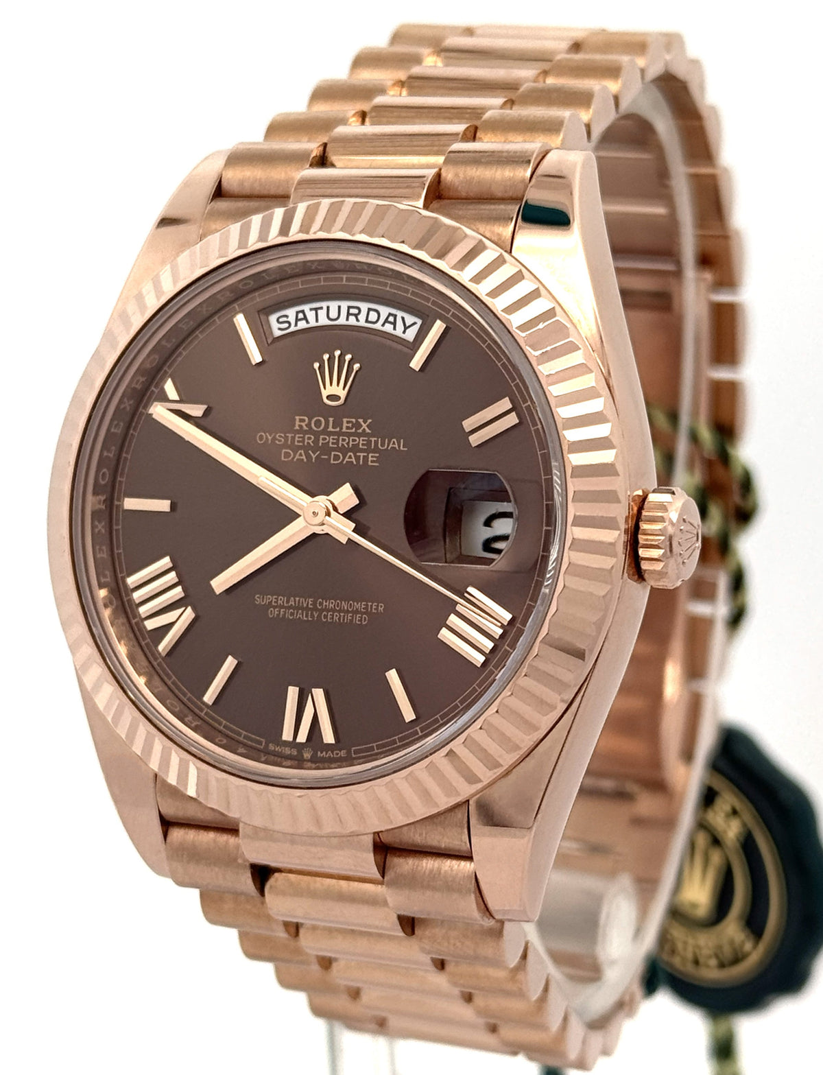 Pre-Owned Rolex Day Date 228235 Everose Gold Presidential 40mm  Watch, S16813