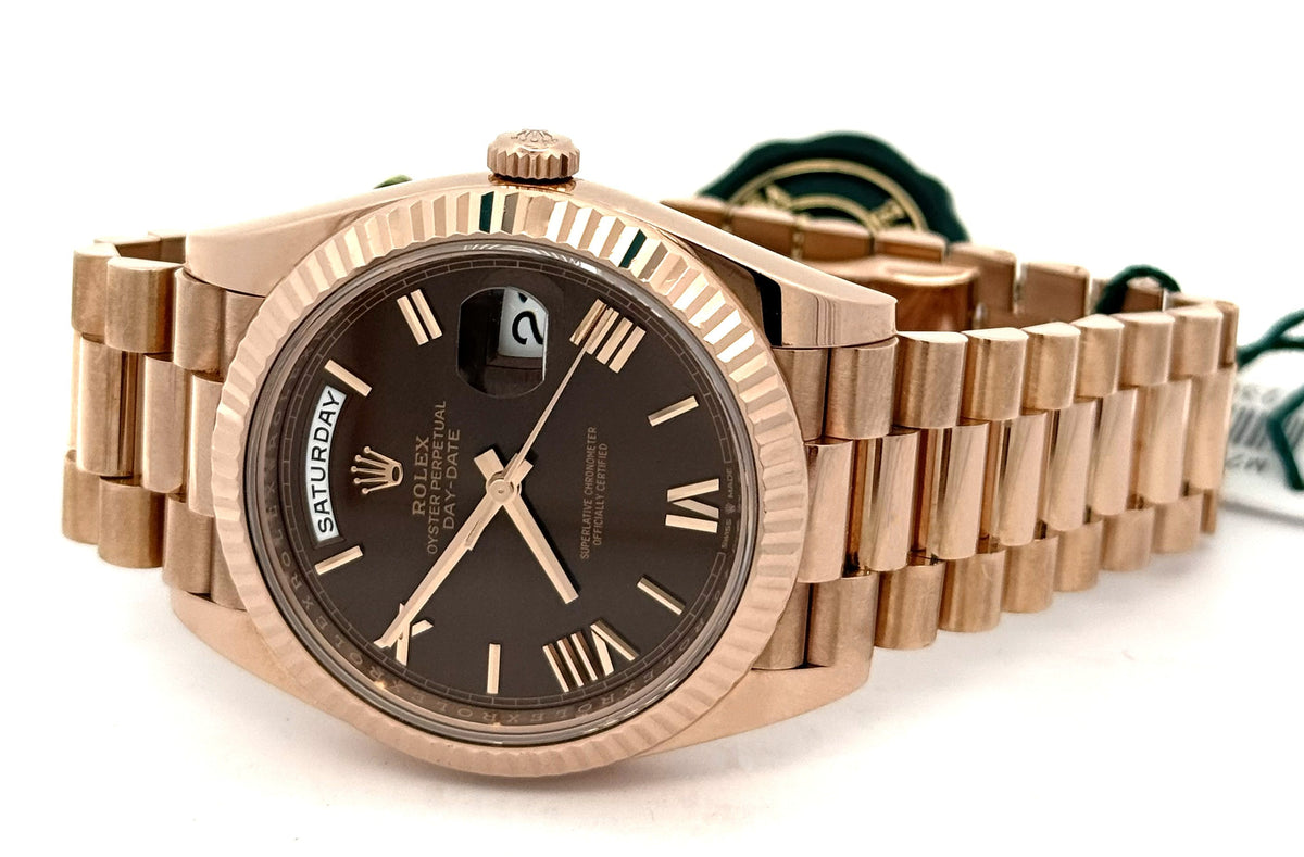 Pre-Owned Rolex Day Date 228235 Everose Gold Presidential 40mm  Watch, S16813