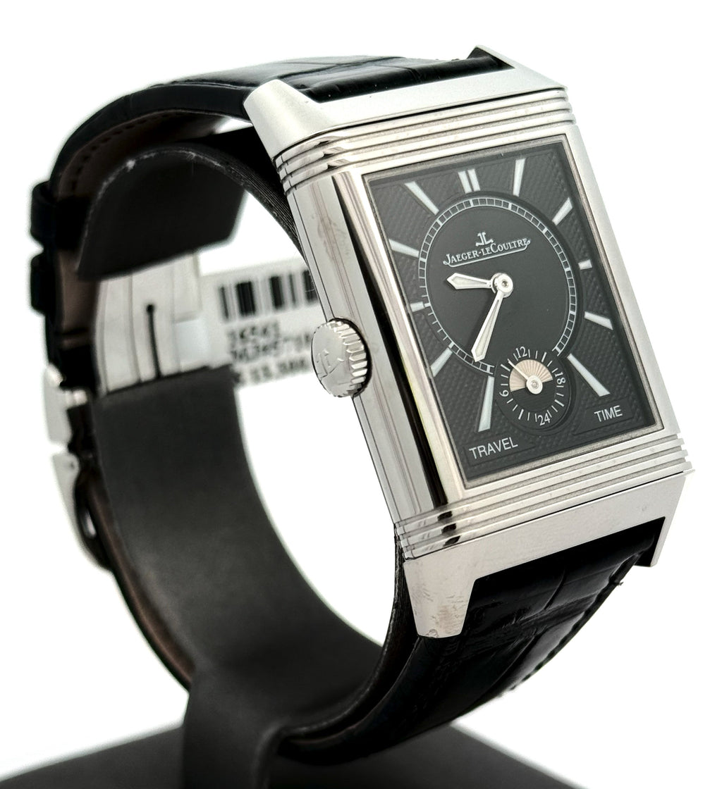 JAEGER LECOULTRE Reverso Classic Duoface Watch Q3848420 -Brand New!