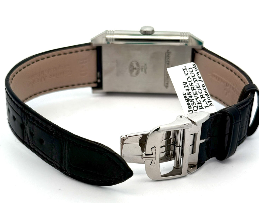 JAEGER LECOULTRE Reverso Classic Duoface Watch Q3848420 -Brand New!