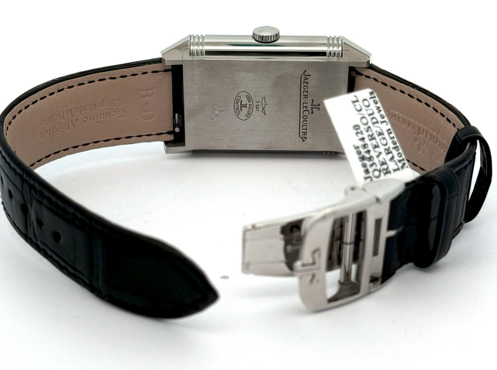 JAEGER LECOULTRE Reverso Classic Duoface Watch Q3848420 -Brand New!