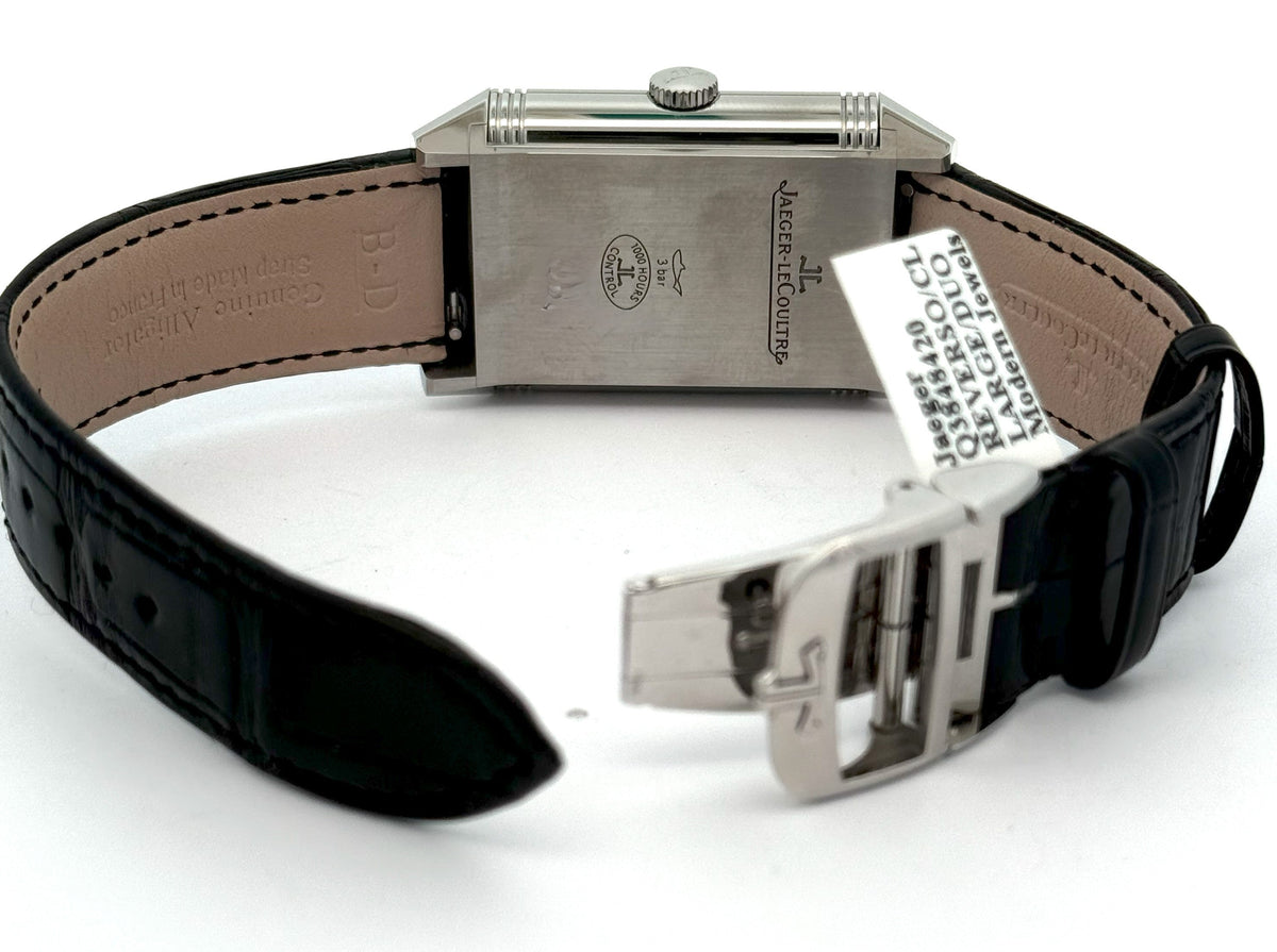 JAEGER LECOULTRE Reverso Classic Duoface Watch Q3848420 -Brand New!