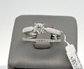 10k White Gold 0.50 CT Diamond Engagement Ring Set, Size 7, 3.9gm, S16542