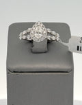 10k White Gold 1.85CT Pear Shape Diamond Engagement Ring, 4.0gm, S16554