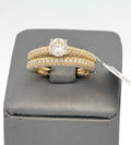 14k Yellow Gold 2.50CT Diamond Engagement Ring Set, Size 6.75, S16555