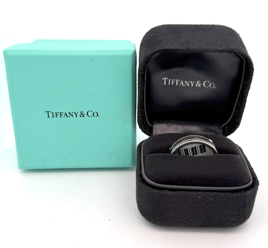 Tiffany & Co. Platinum Men's Wedding Band, 13.2gm, Size 8, S108383