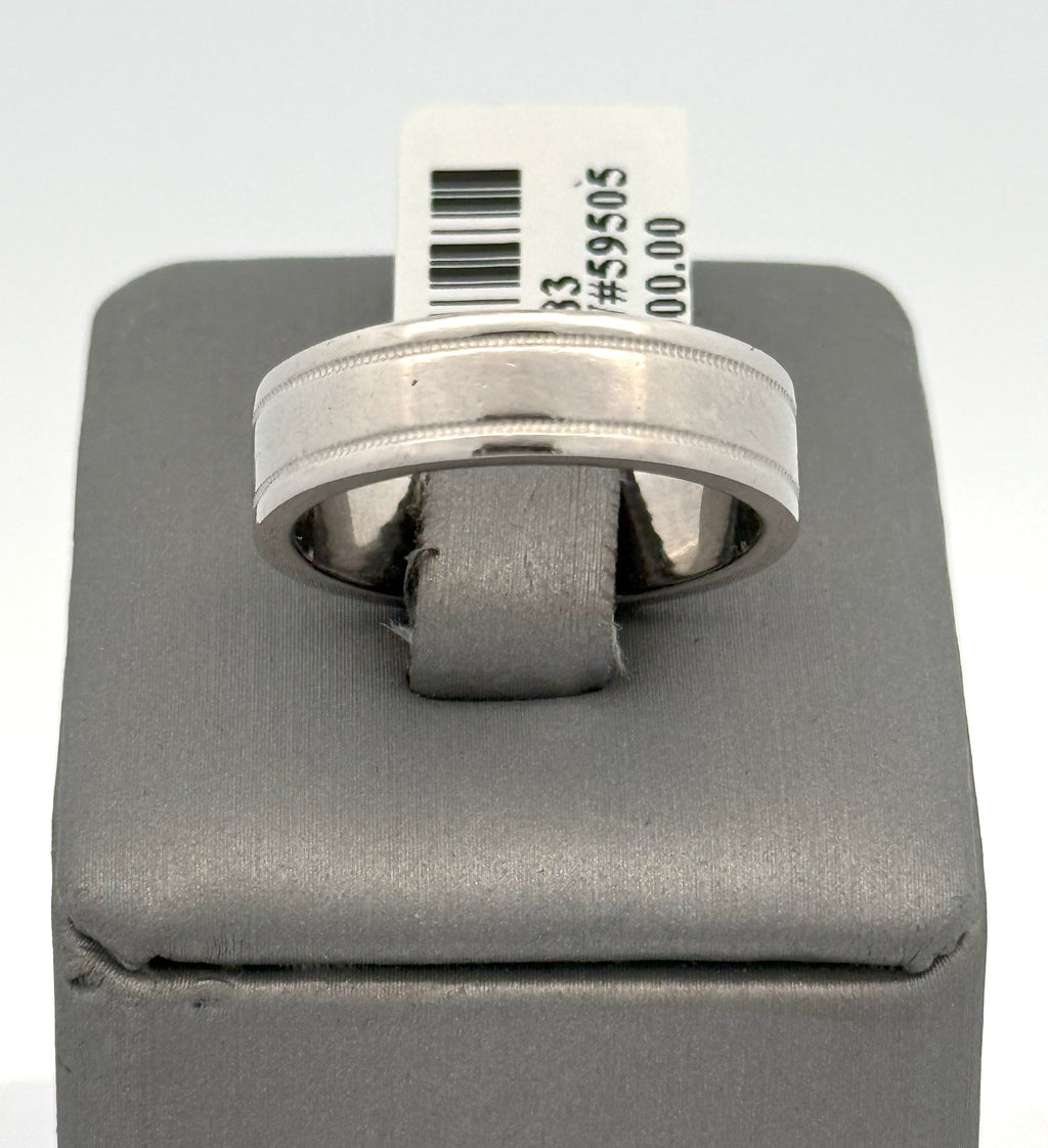 Tiffany & Co. Platinum Men's Wedding Band, 13.2gm, Size 8, S108383