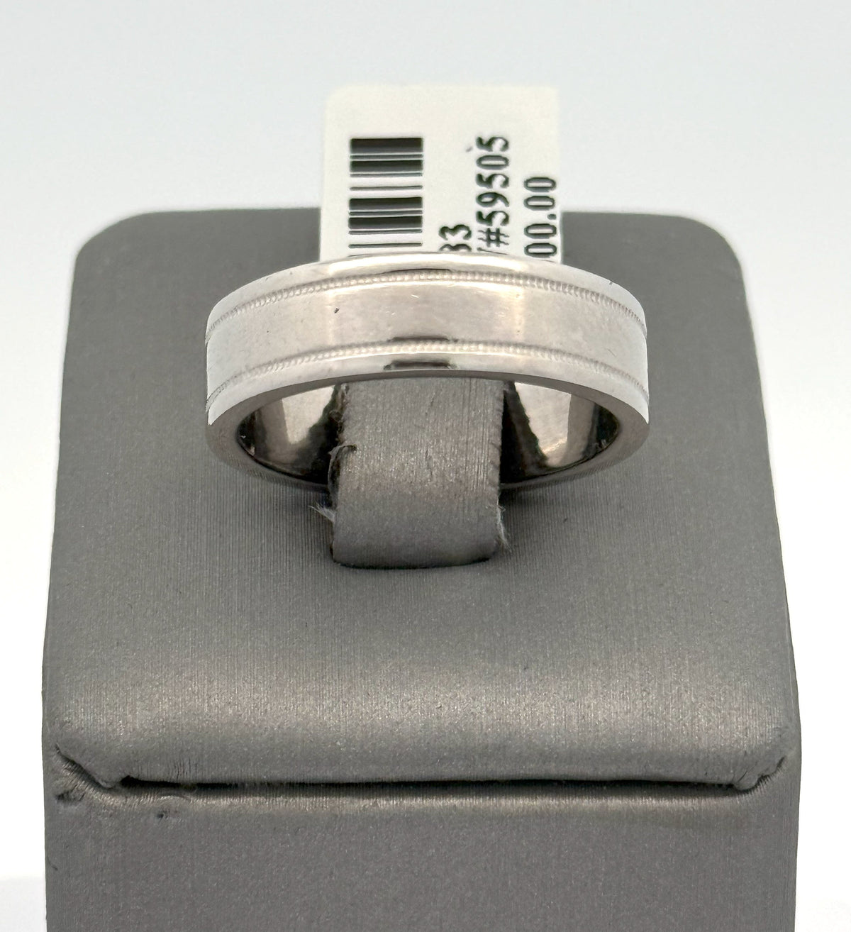 Tiffany & Co. Platinum Men's Wedding Band, 13.2gm, Size 8, S108383