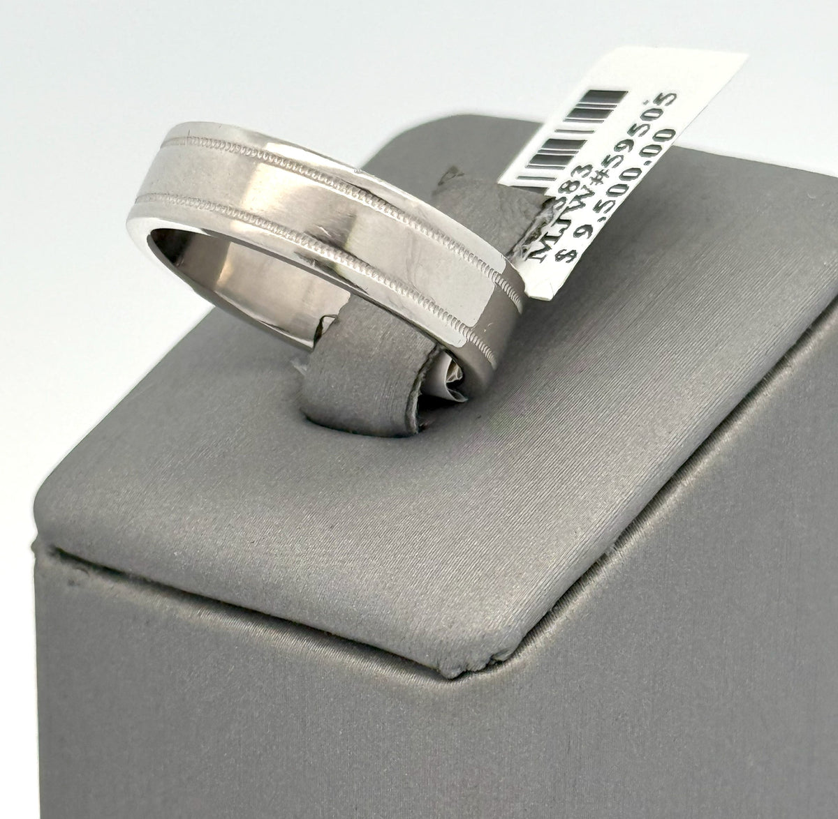Tiffany & Co. Platinum Men's Wedding Band, 13.2gm, Size 8, S108383