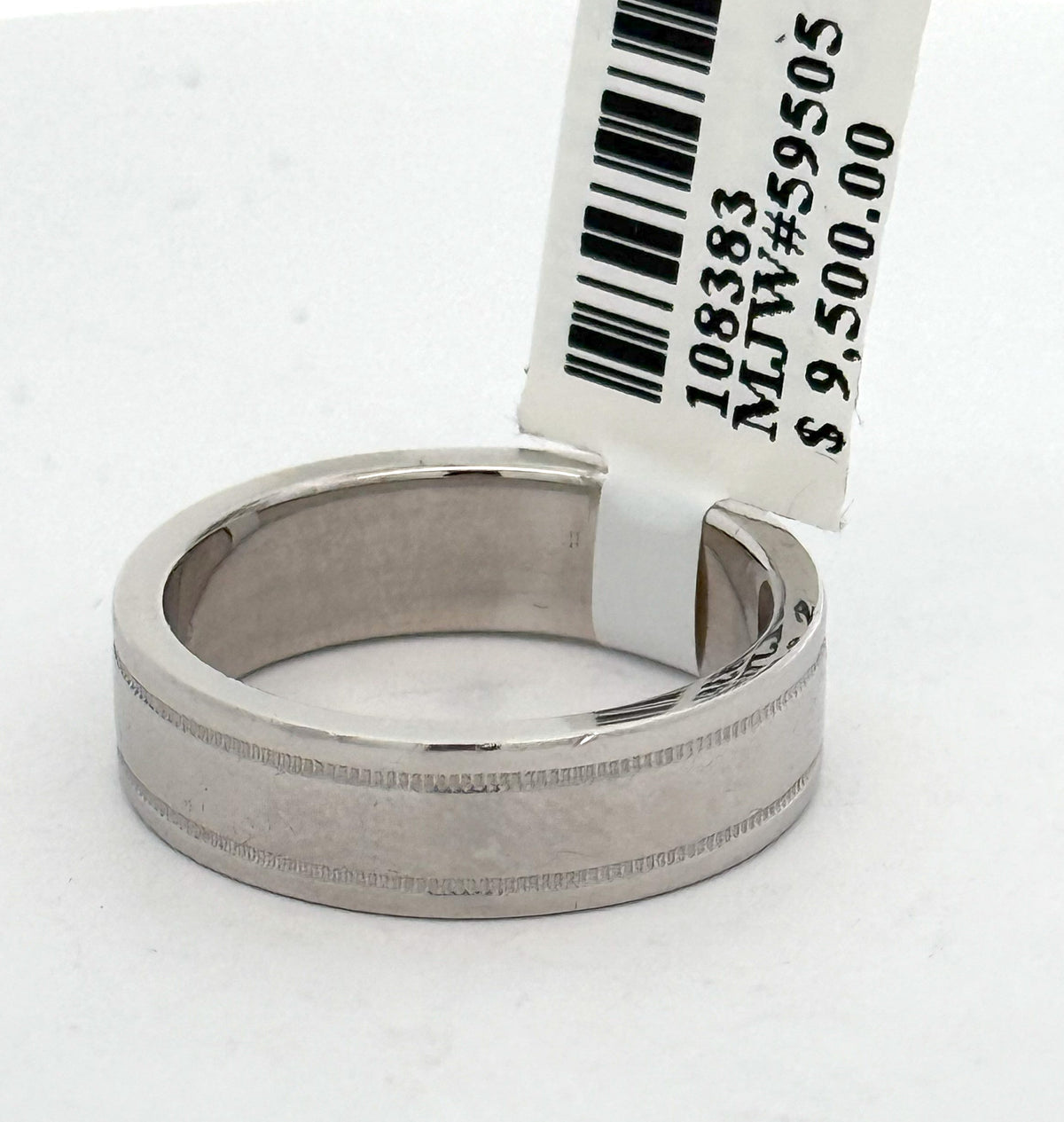 Tiffany & Co. Platinum Men's Wedding Band, 13.2gm, Size 8, S108383