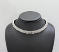 Vintage 18K White Gold Bulgari Parentesi Necklace, 137.7gm, 16 Inches (Pre-owned)