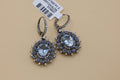 18k White Gold Multi Color Gemstone Drop Earrings, 7.4g, S108816