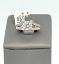 Platinum 2.00 CT Diamond Engagement Ring, 7.3g, Size 4.5, S107266