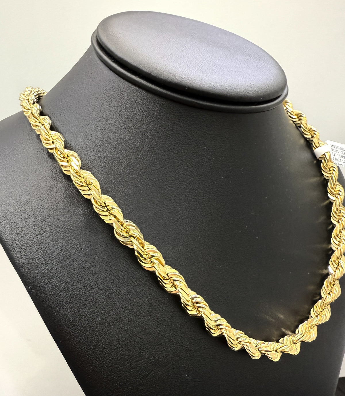 18k Yellow Gold Men's Rope Chain Necklace, 129.4gm, 7.5mm, 24", S108398