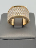 18k Yellow Gold 2.25 CT Diamond Men's Ring, 16.5g, Size 8, S108416