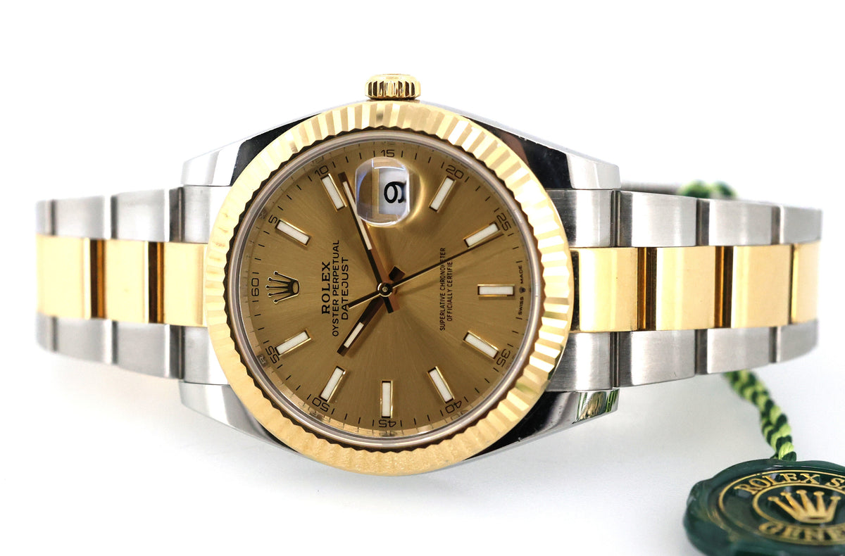Pre-Owned Rolex Datejust 41mm 2 tone 18k Yellow Gold Watch 126333, S107948