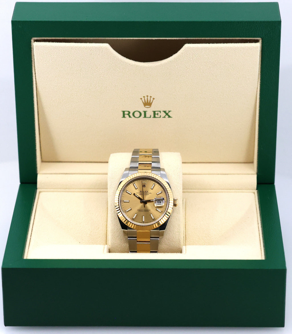 Pre-Owned Rolex Datejust 41mm 2 tone 18k Yellow Gold Watch 126333, S107948