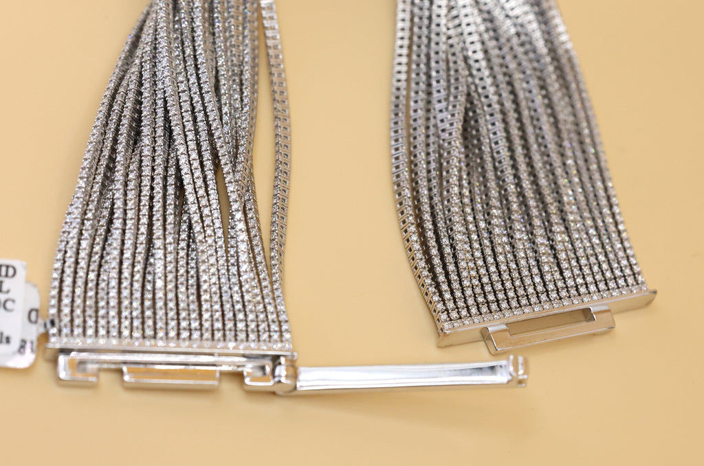 18k White Gold 27.25CT Diamond Tennis Bracelet, 7", 102.5g, S16815