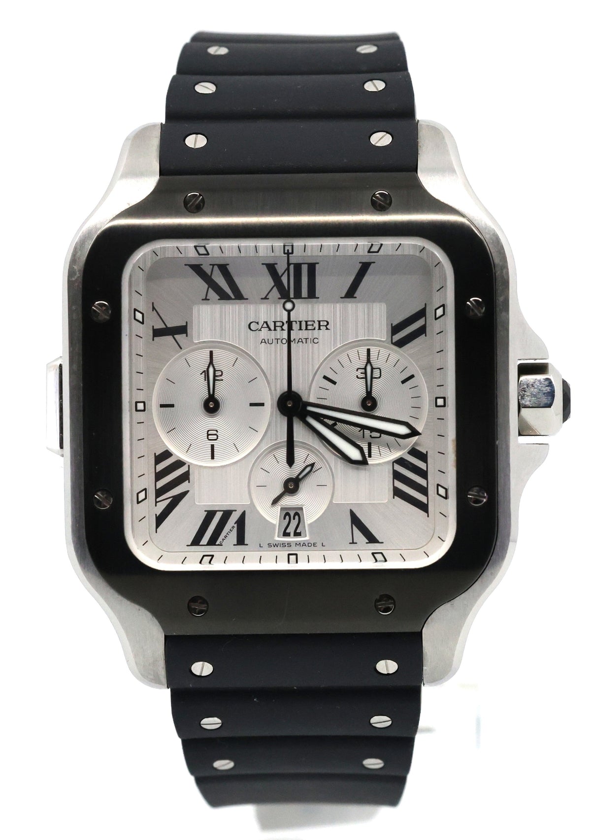 Santos de Cartier Chronograph watch - WSSA0017, S16817 (Pre-owned)