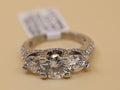 14k White Gold 2.95CT Diamond Engagement Ring, 5.0g, Size 5.5, S108852