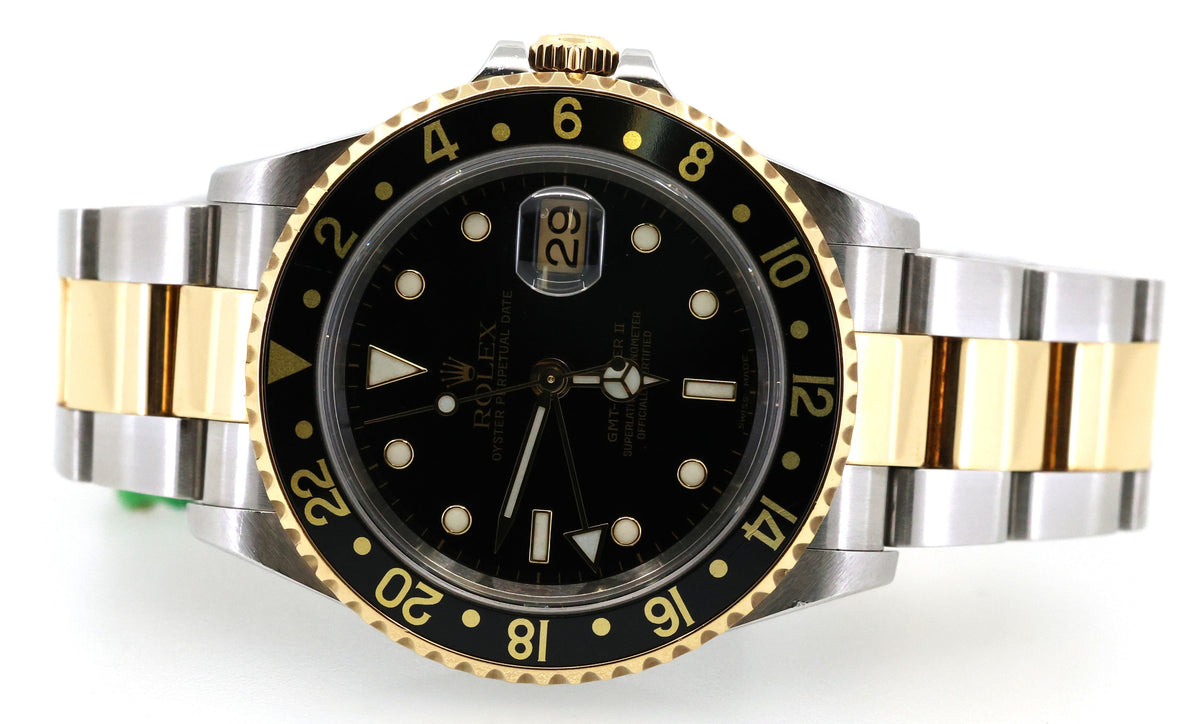 Rolex GMT-MASTER II 40mm Watch 2 Tone Watch 16713 Ceramic Bezel, S15868