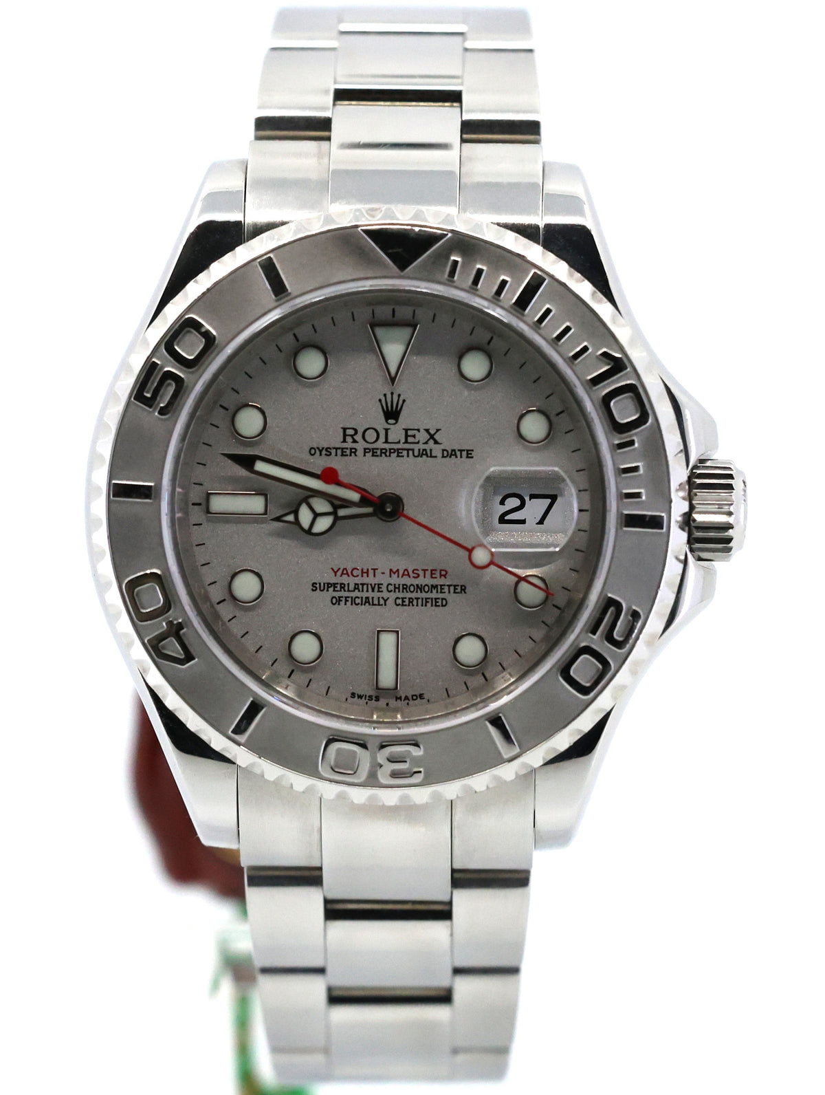Pre-Owned Rolex Yacht-Master - Silver Dial - 16622 Watch, S108630