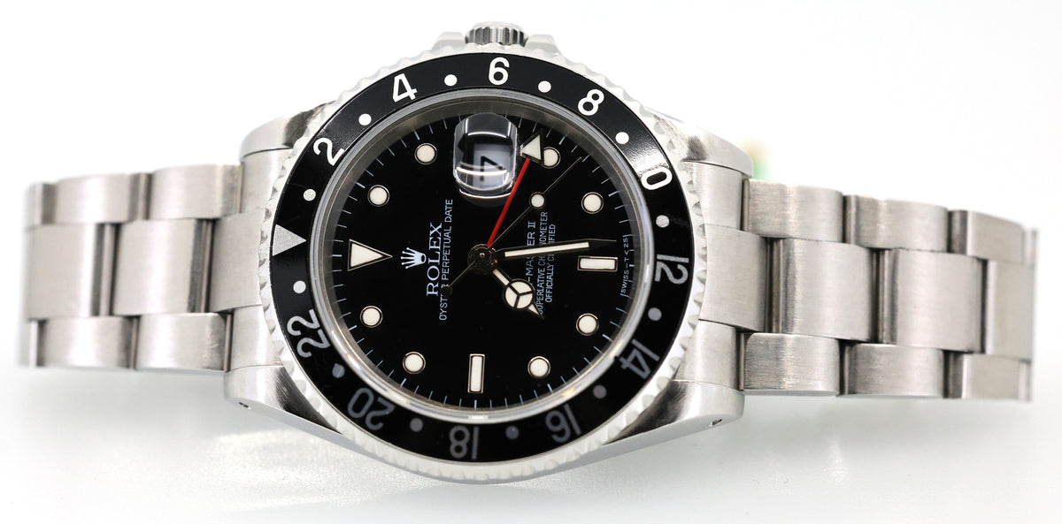 Pre-Owned Rolex GMT-Master II 16710, Stainless Steel Watch 40mm, S16648