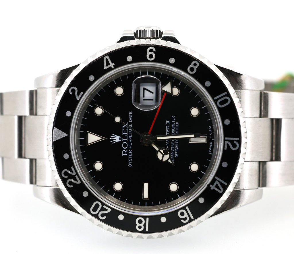 Pre-Owned Rolex GMT-Master II 16710, Stainless Steel Watch 40mm, S16648