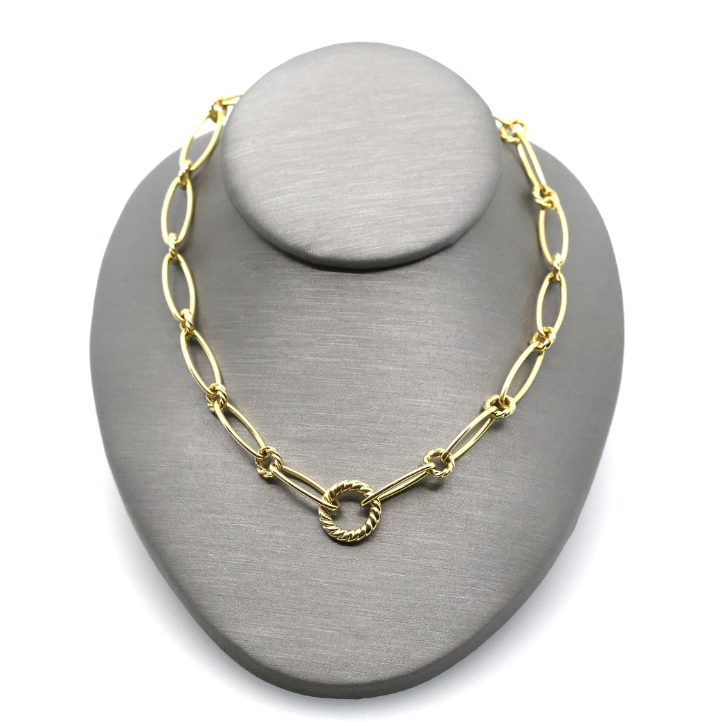 David Yurman Chain Necklace 18k Yellow Gold, S108888
