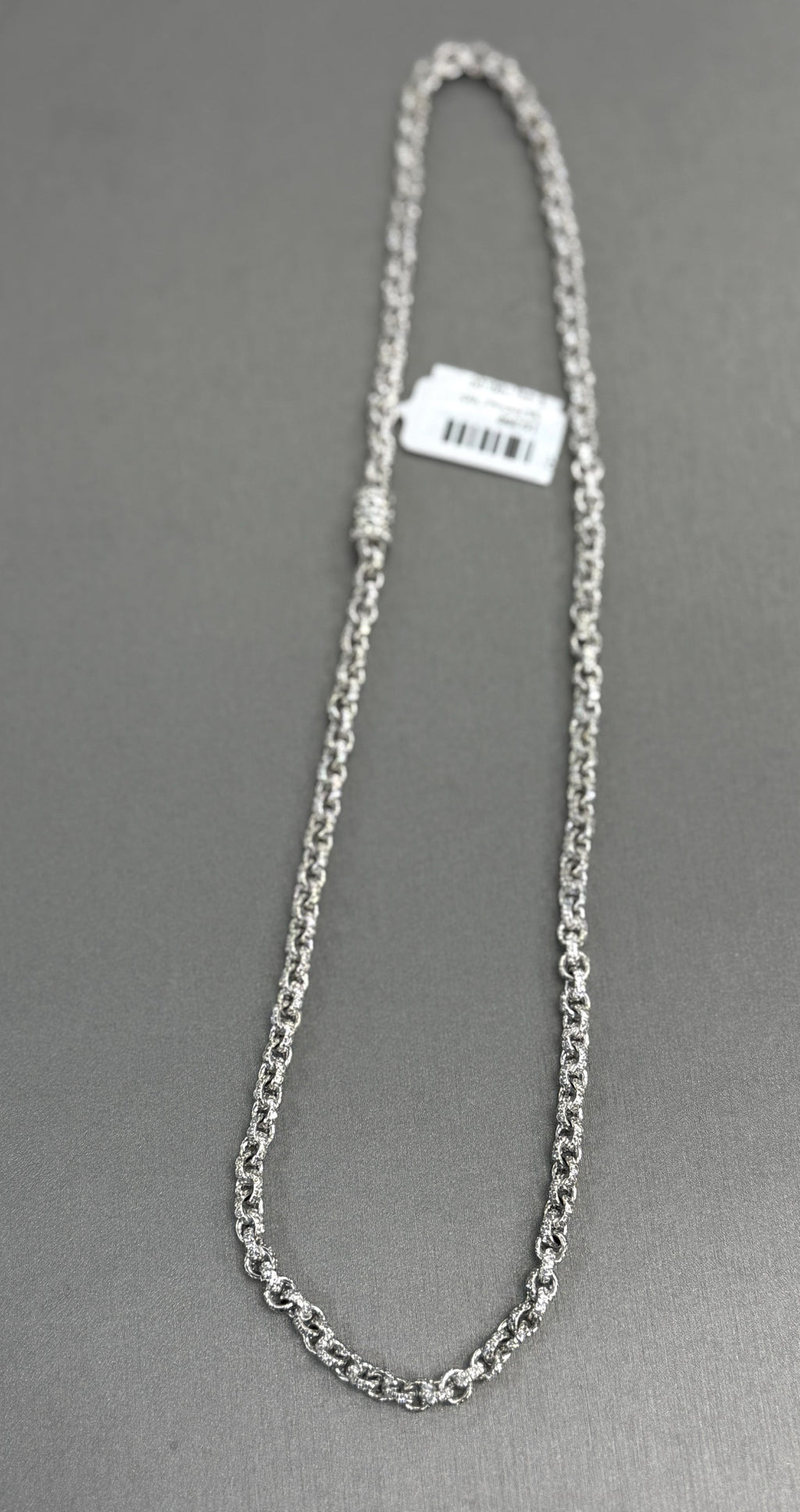 18k White Gold 3.75 CT Diamond Ladies Necklace, 26.9 G, 16", 16288