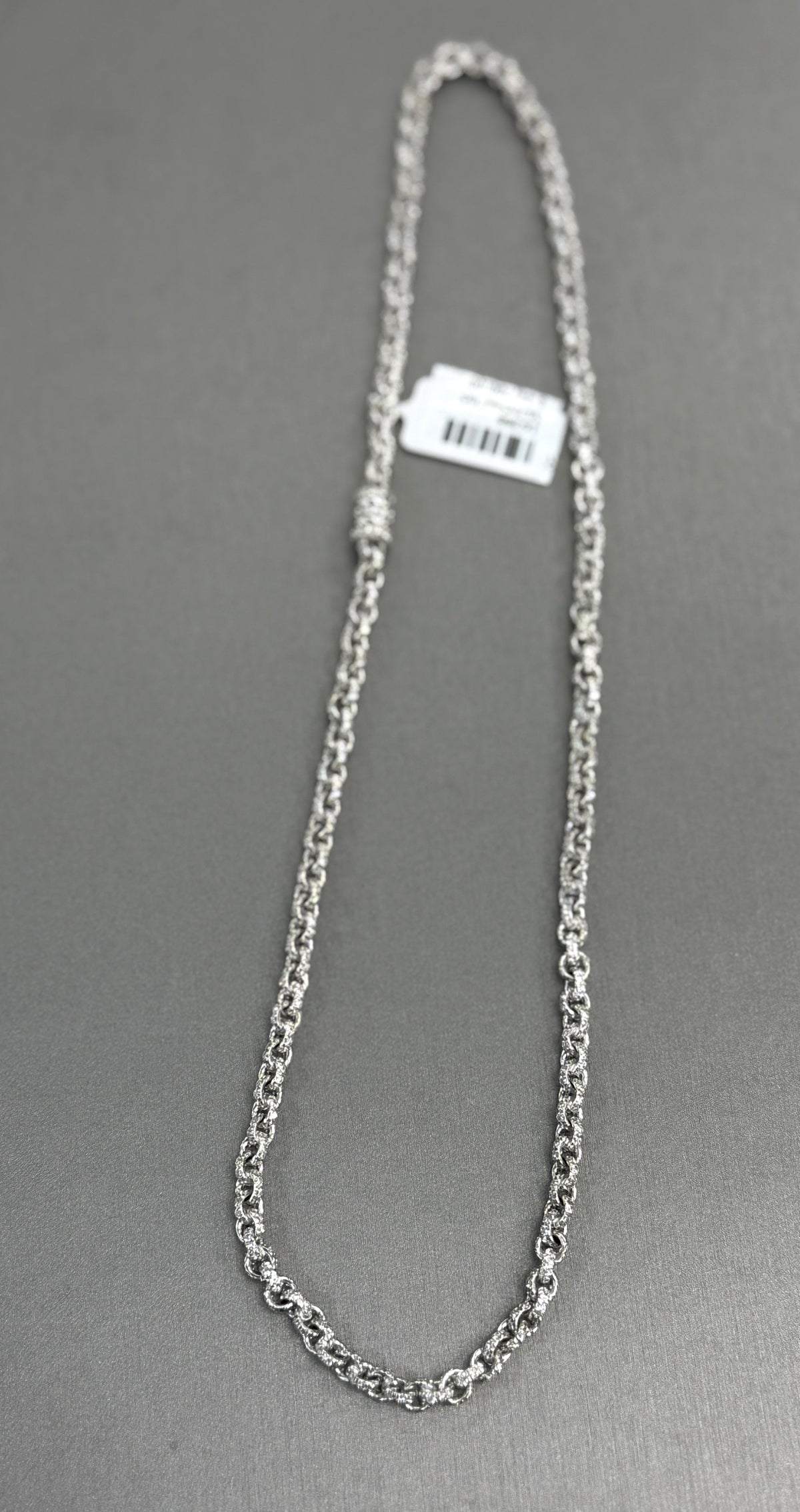 18k White Gold 3.75 CT Diamond Ladies Necklace, 26.9 G, 16", 16288