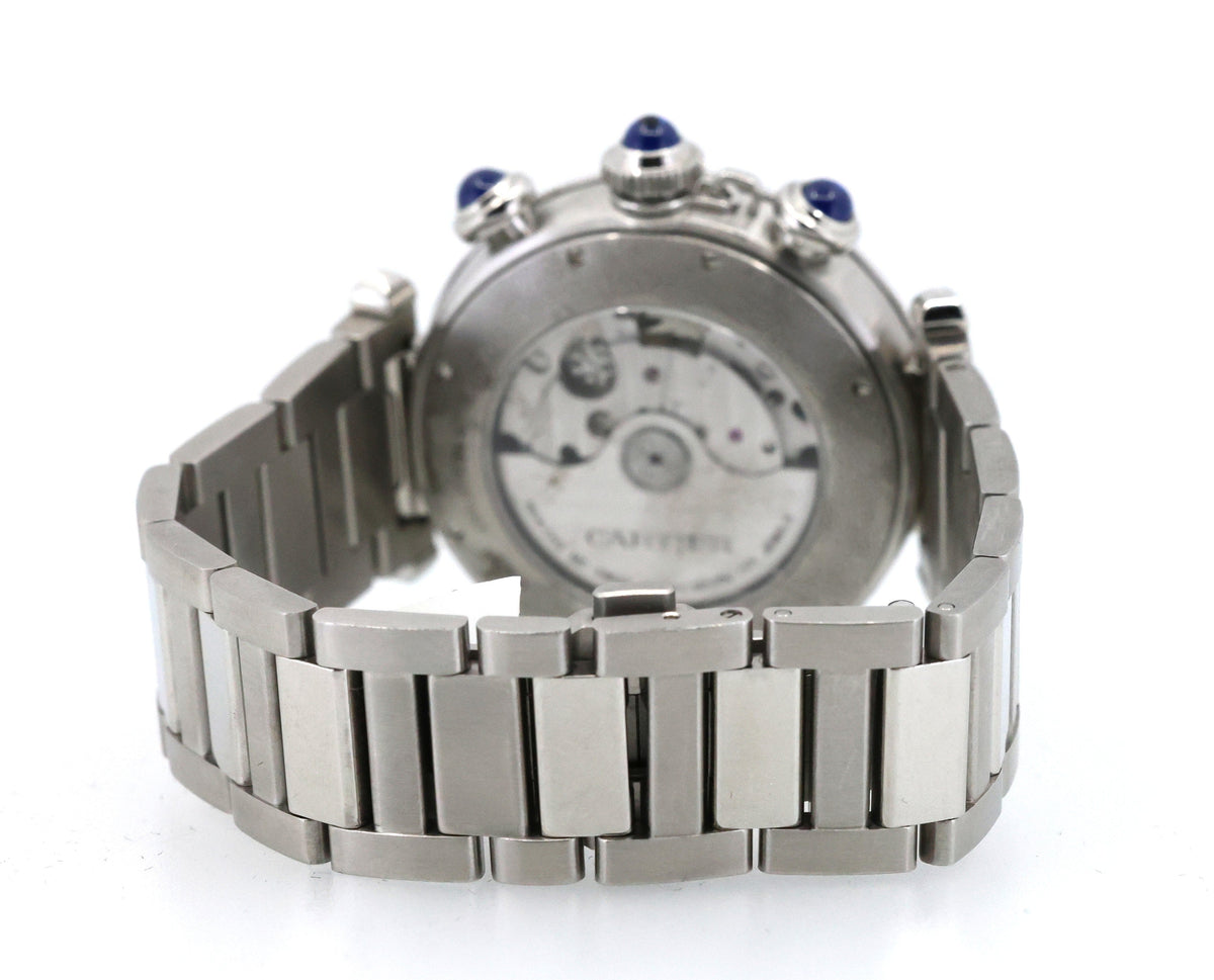 Cartier Pasha WSPA0039 Stainless Steel Chronograph 41mm Watch, S16331