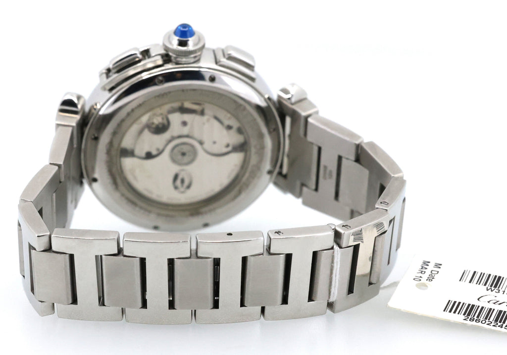 Cartier Pasha W31085M7 Stainless Steel Chronograph 42mm Watch, S108651