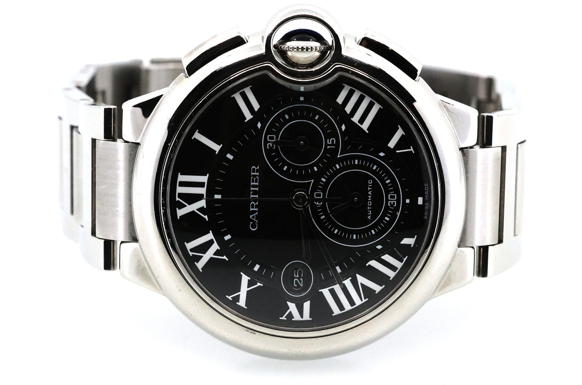 Cartier Ballon Bleu Chronograph 42mm, W6920077, S107186 (Pre-owned)
