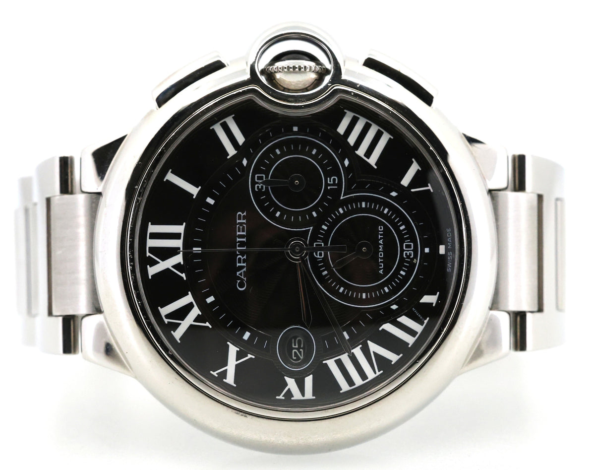 Cartier Ballon Bleu Chronograph 42mm, W6920077, S107186 (Pre-owned)