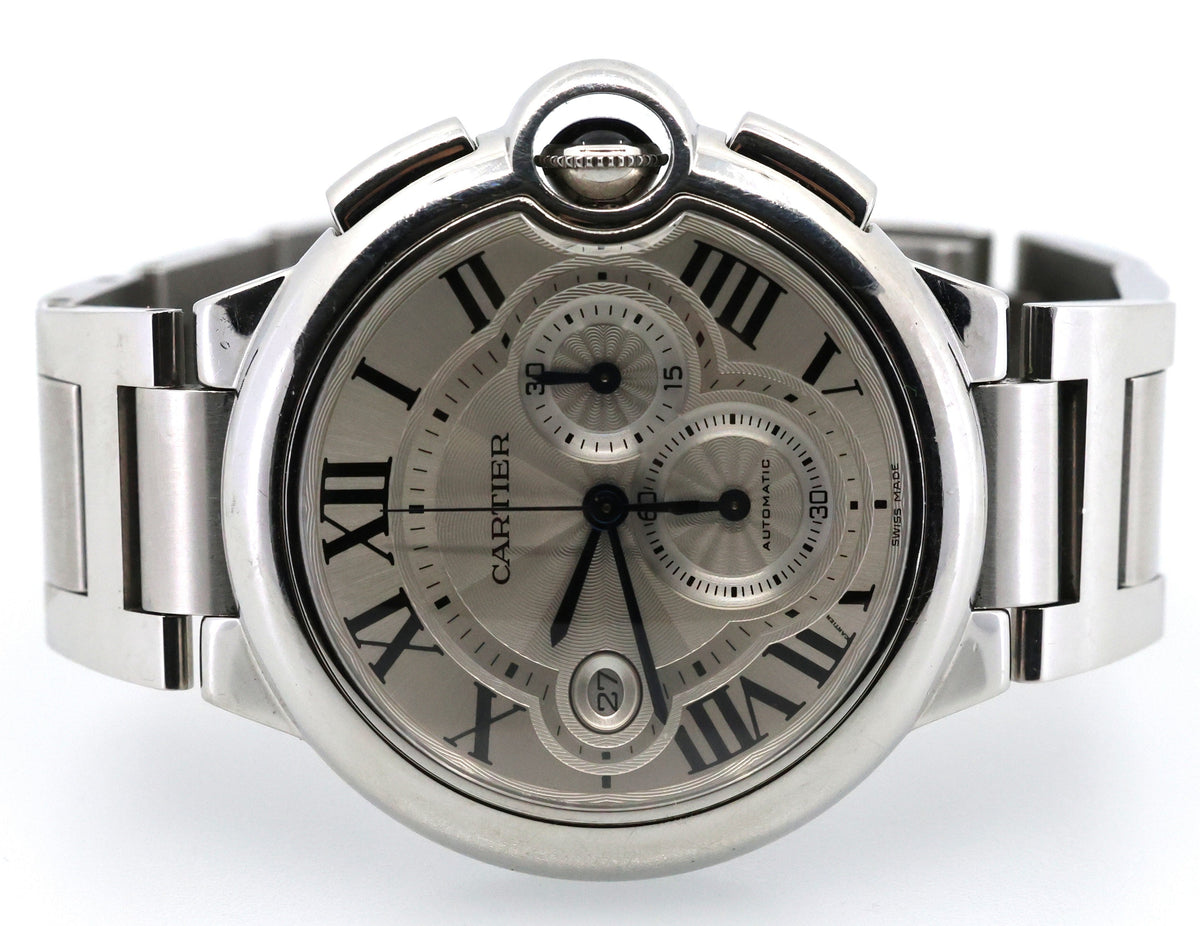 Cartier Ballon Bleu Chronograph 42mm, W6920002, S107242 (Pre-owned)