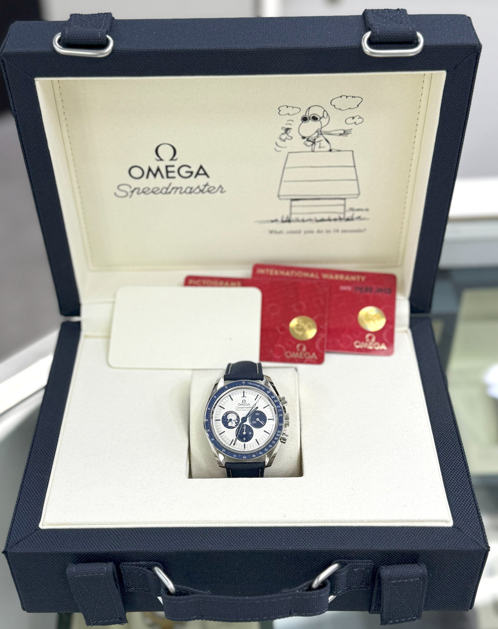 Omega Speedmaster Anniversary Series “Silver Snoopy Award” 42mm Watch  310.32.42.50.02.001
