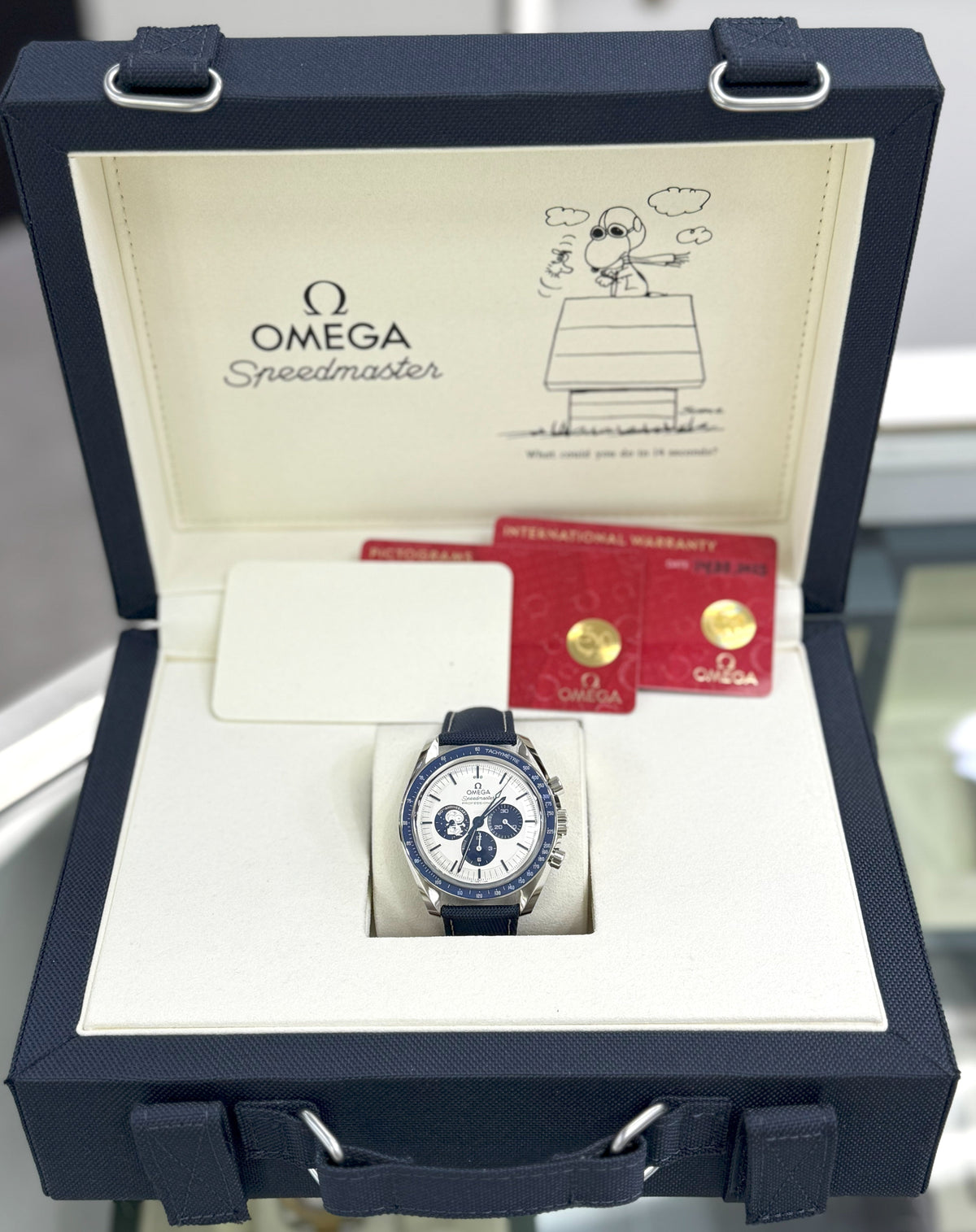 Omega Speedmaster Anniversary Series “Silver Snoopy Award” 42mm Watch  310.32.42.50.02.001