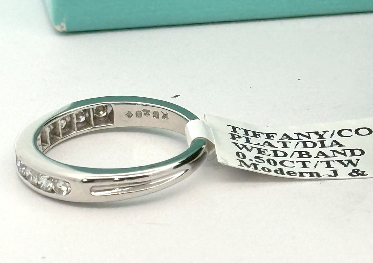 Tiffany & Co Wedding Band with Diamond Ring, S108480 (Pre-owned)