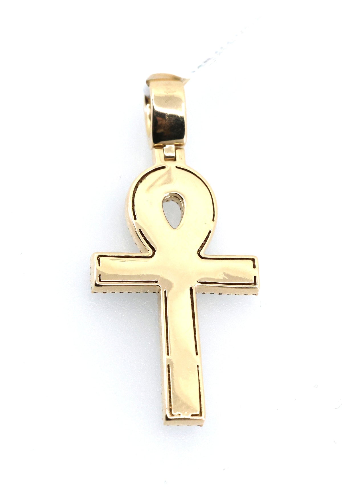 14k Yellow Gold 1.25CT Diamond Cross Pendant, 10.2gm, S108914