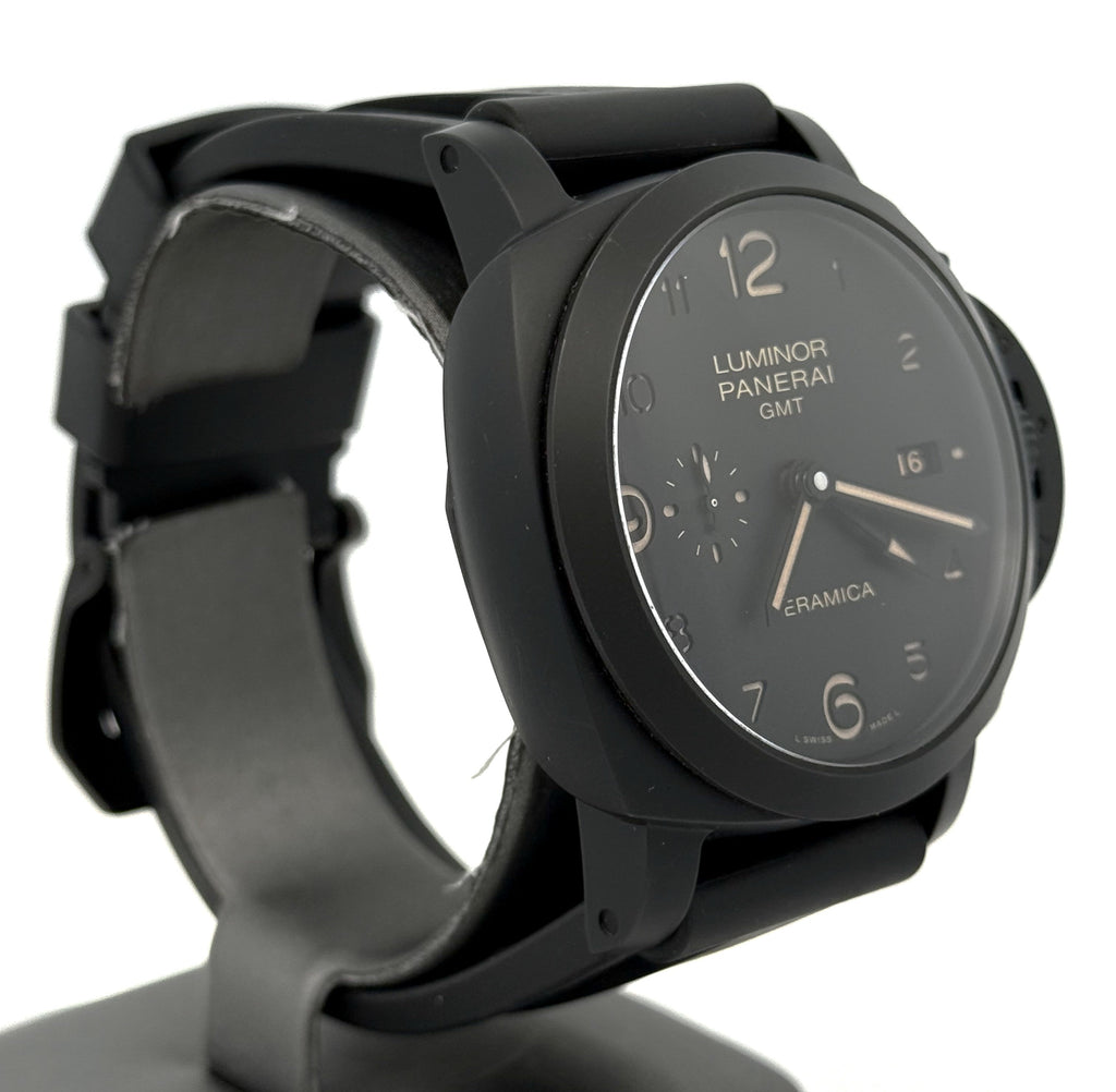 Panerai Luminor 1950 3 Days GMT Ceramica Men's Black Automatic Watch PAM00441 (Pre-owned)