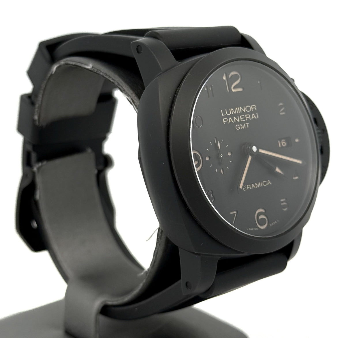 Panerai Luminor 1950 3 Days GMT Ceramica Men's Black Automatic Watch PAM00441 (Pre-owned)
