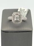 14k White Gold 2.75CT Diamond Engagement Ring Size 7.25 S108492