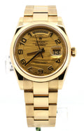 Pre-Owned Rolex Day-Date 36mm 18k Yellow Gold Watch 118208, S108920 (Pre-owned)