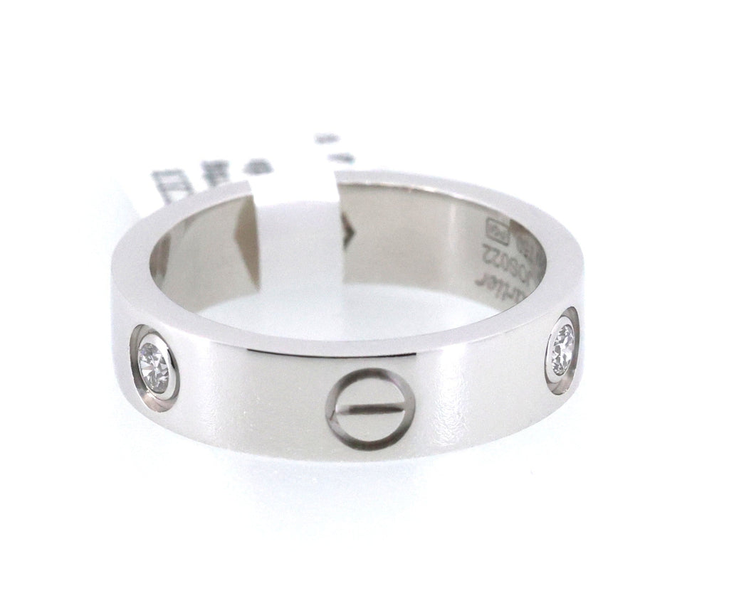Cartier LOVE ring, classic model, 3 diamonds, S108928 (Pre-owned)