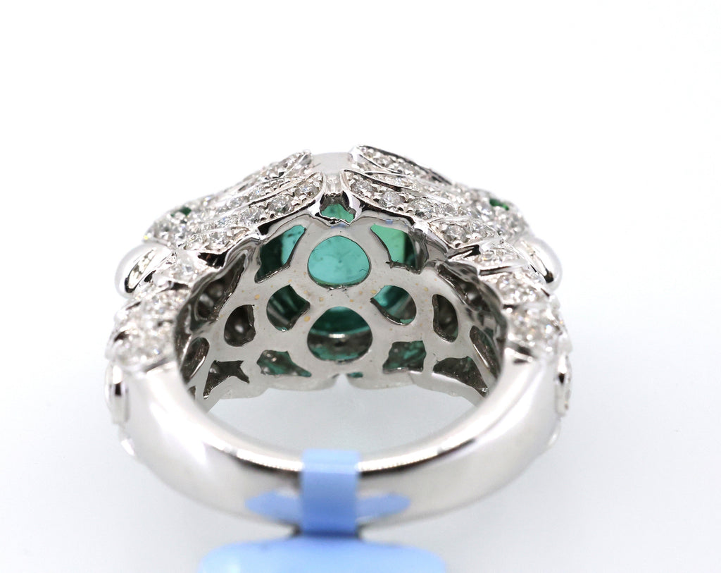 18k White Gold 2.50CT Diamond Birds Ring, 15.6g, Size 7.25, S16891
