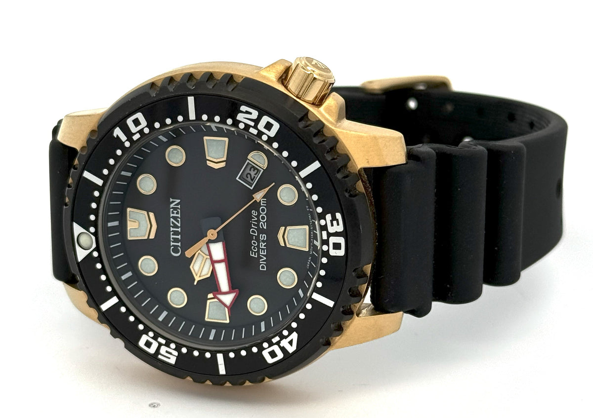 Citizen Promaster Dive Eco-Drive 44mm Gold Tone Watch, BN0152-06E