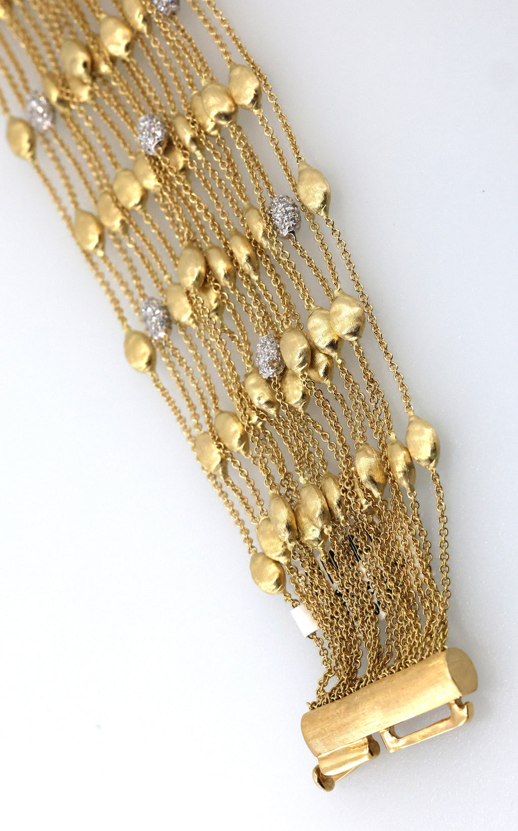 Marco Bicego 18k Yellow Gold 0.75CT Diamond Strand Chain Bracelet, 7", 49.9g, S108966